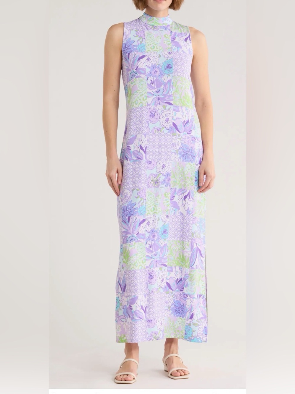 LILLY PULITZER WELLINGTON MULTI JUICY STORY PATCH MAXI DRESS